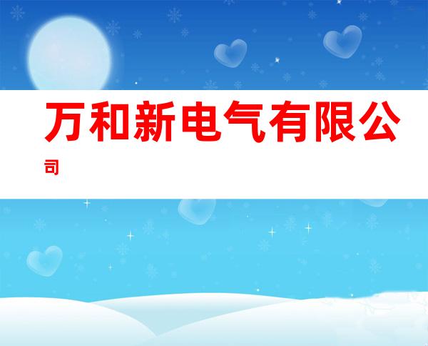 万和新电气有限公司